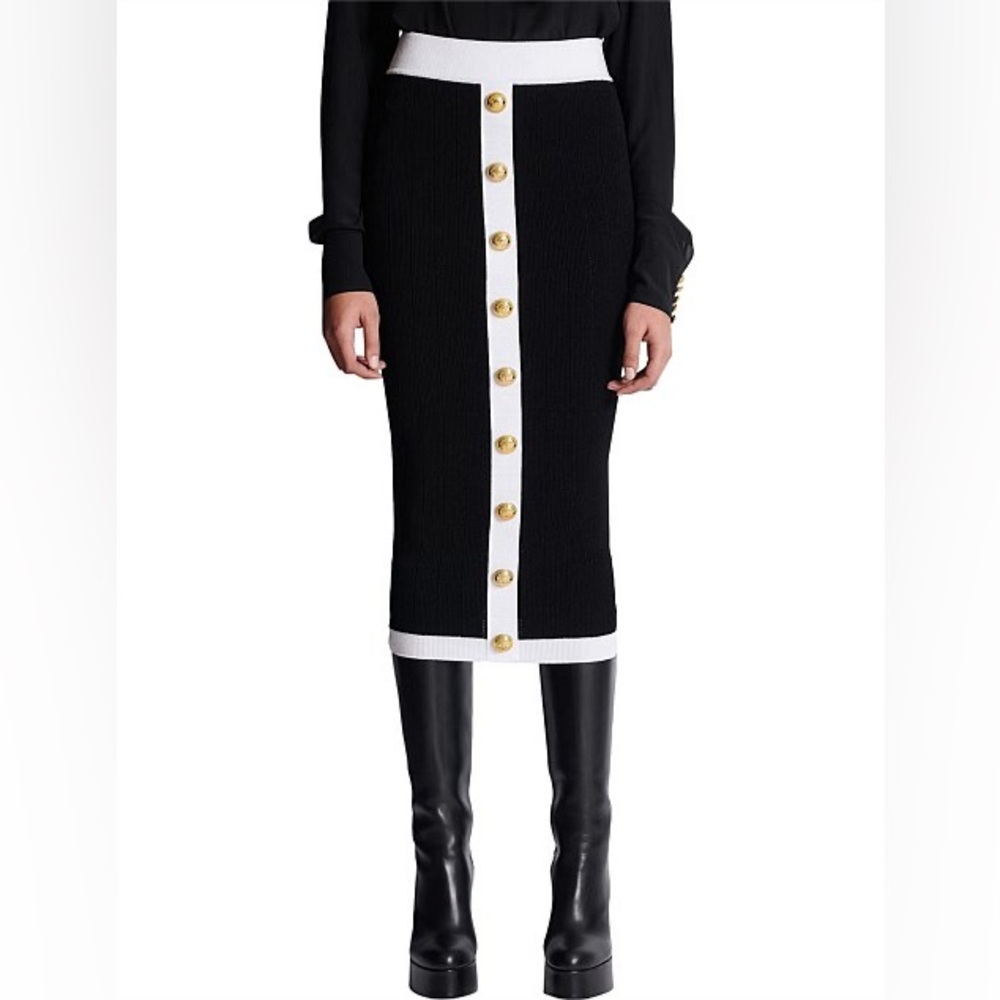 Balmain midi skirt